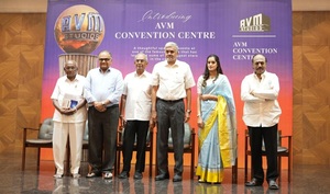 ஏவிஎம் உருவாக்கியுள்ள கன்வென்ஷன் சென்டர் அரங்கம்.